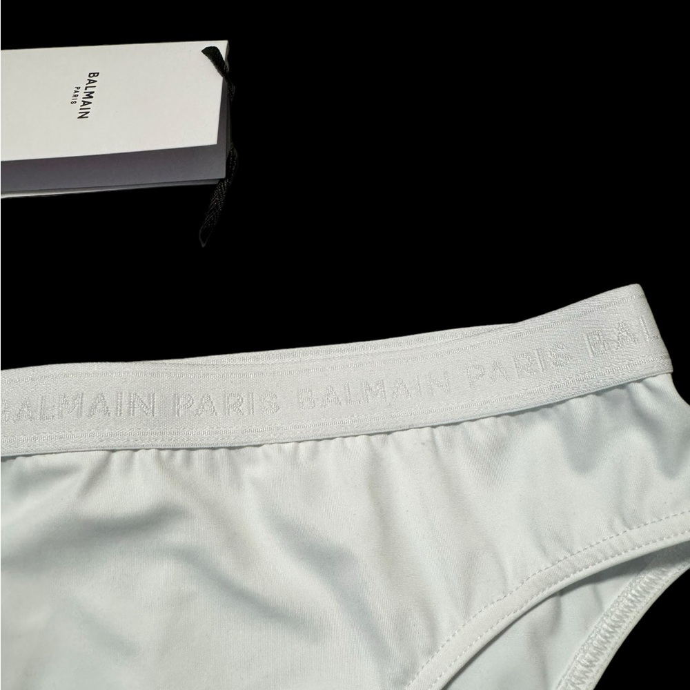 BALMAIN***Women’s White Logo Band Underwear***Small $180 - Picture 2 of 3